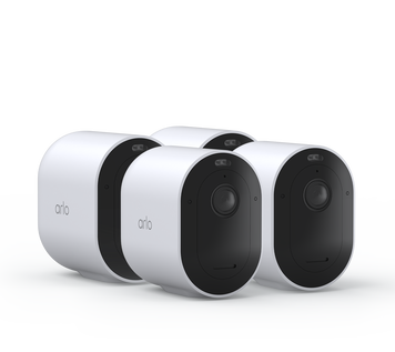 Arlo Pro 5 - 4 Camera Kit, in white, facing right